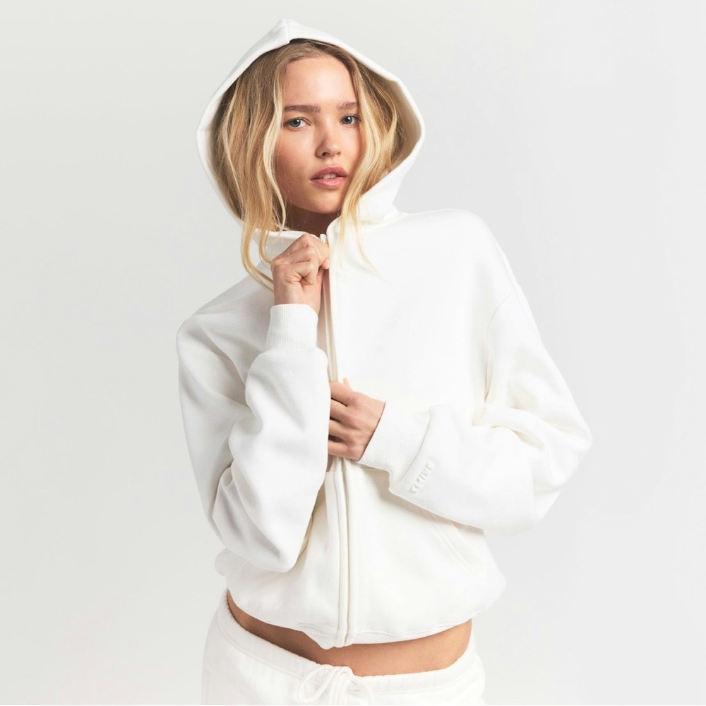 SKIMS Cotton Fleece Classic Zip Up Hoodie
